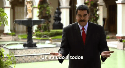 Imagen del mensaje publicado por el presidente Nicolás Maduro