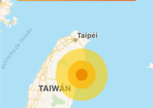 Un sismo de magnitud 6,1 registrado frente a las costas de Taiwán