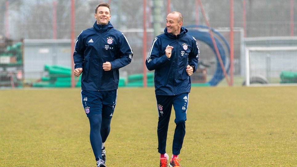 Manuel Neuer volvió a entrenarse con el Bayern de Múnich