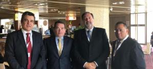 Diputados de la AN se reunieron con el presidente del Senado Uruguayo