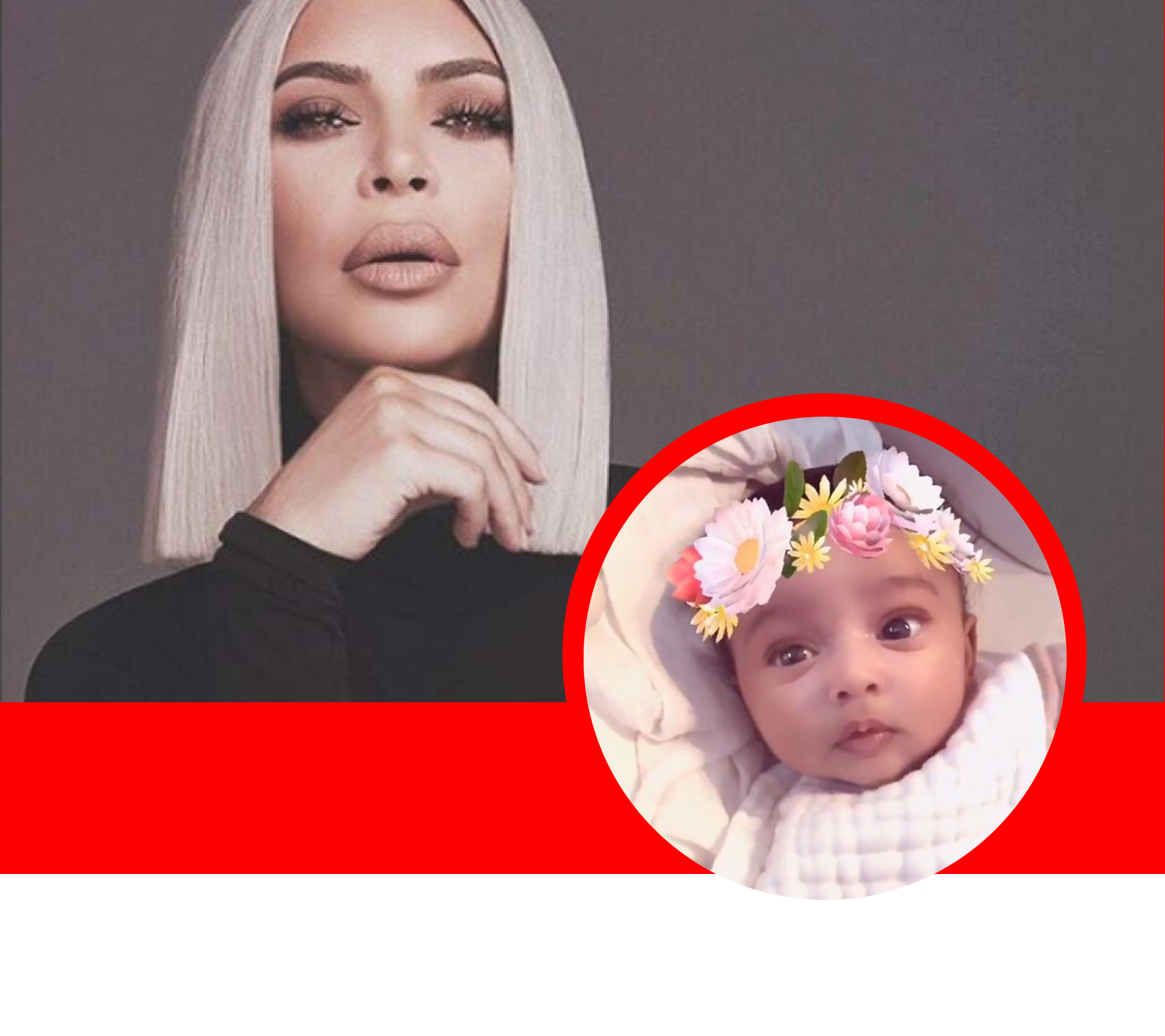 Al fin Kim Kardashian muestra una foto de su hija Chicago West sin retoques