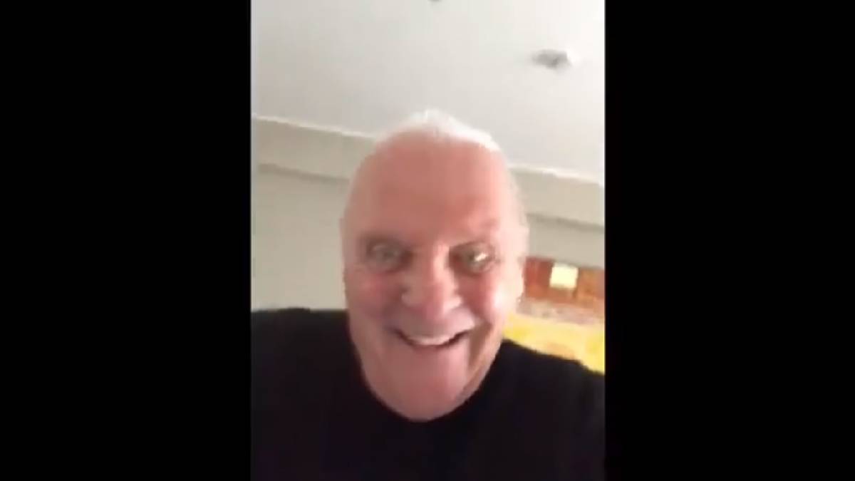 El “diabolico” video que Anthony Hopkins publicó en Twitter y del que todos hablan