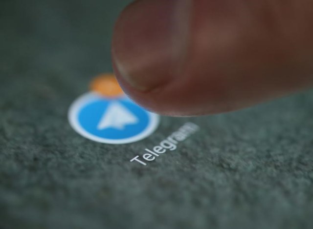 El logotipo de la aplicación de Telegram se ve en un teléfono inteligente en esta imagen tomada el 15 de septiembre de 2017. REUTERS / Dado Ruvic / Ilustración
