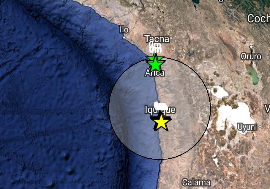 Terremoto de magnitud 5,6 sacude a tres regiones al norte de Chile #5Abr