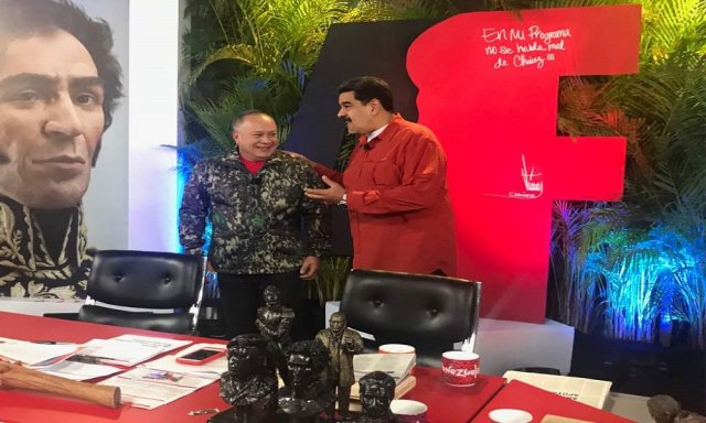 Diosdado Cabello y Nicolás Maduro. Foto: @TeleAragua