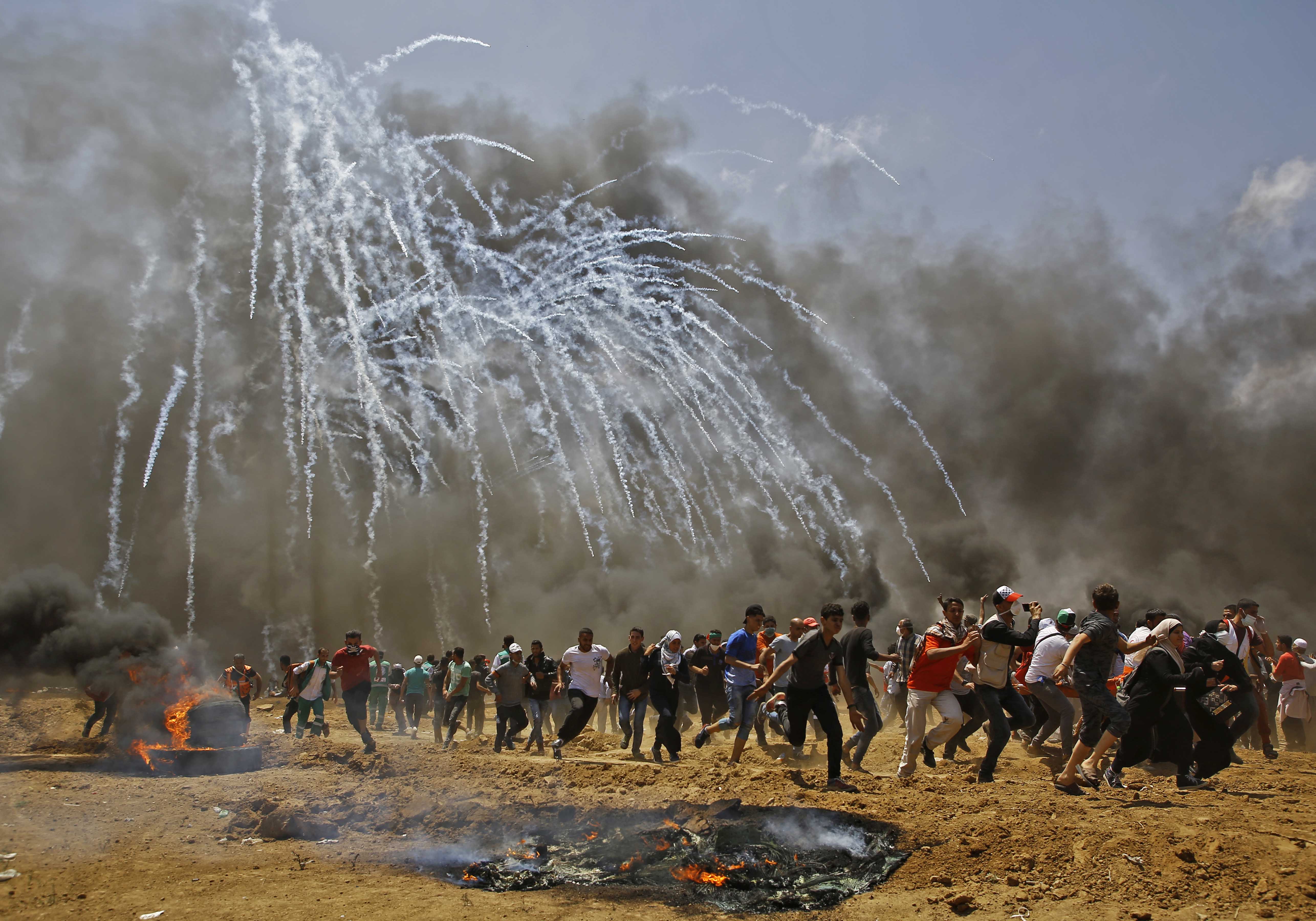 Ascienden a 60 los muertos en Gaza en protestas contra Embajada de EEUU
