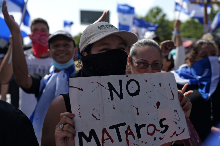 Dos heridos en ataque a una marcha contra el Gobierno de Ortega en Nicaragua