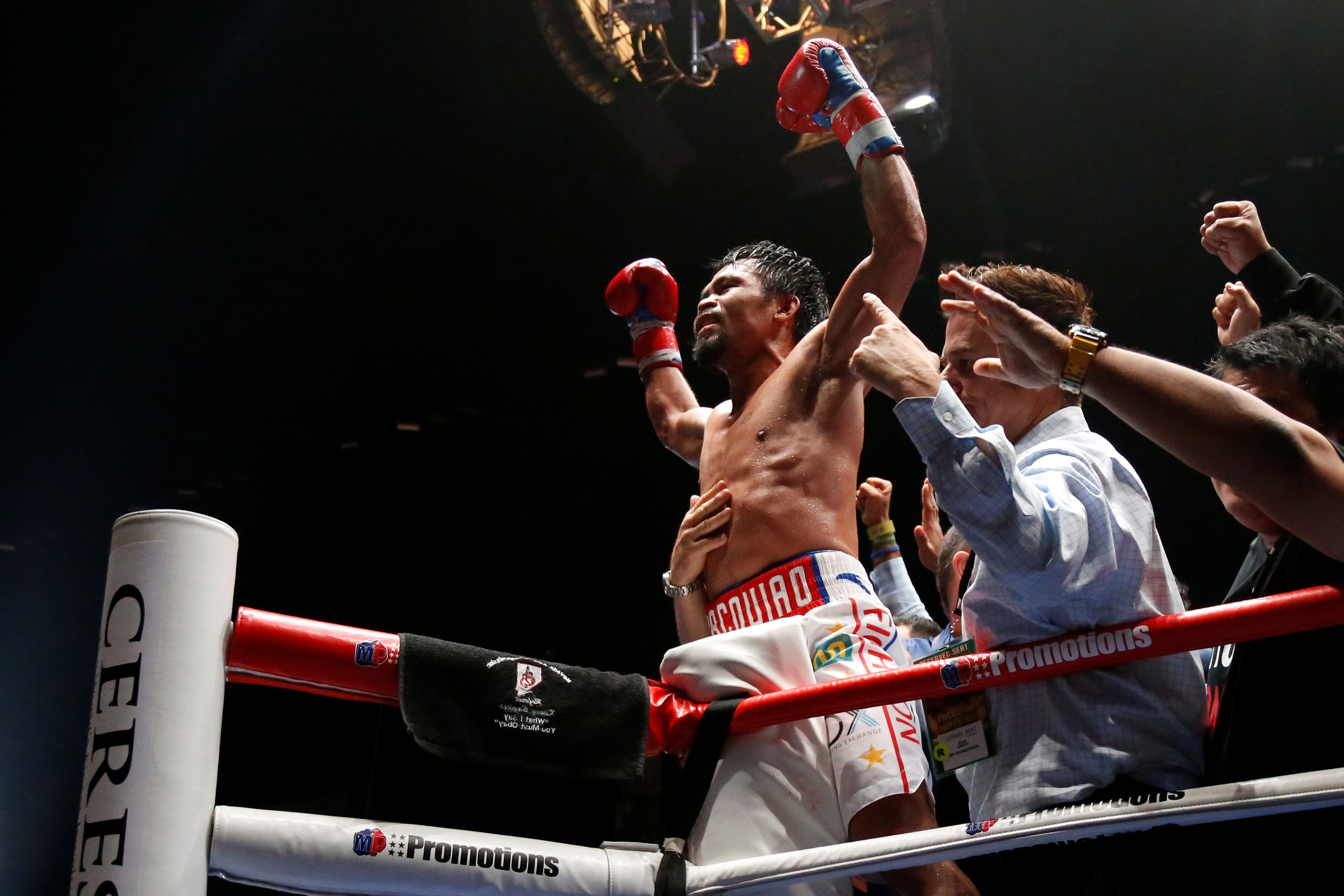 ¡De viejo nada! Pacquiao noqueó a Matthyse y se proclama campeón wélter a los 39 años