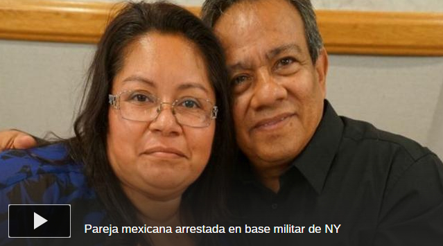 Detienen a pareja de migrantes mexicanos en una base militar en Nueva York