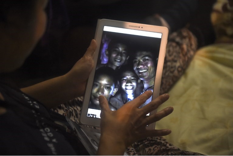 Los “niños de la cueva” se suman a una carrera benéfica en Tailandia