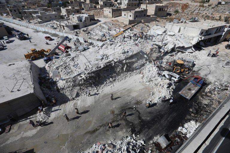 Al menos 39 civiles muertos tras la explosión de un depósito de armas en Siria