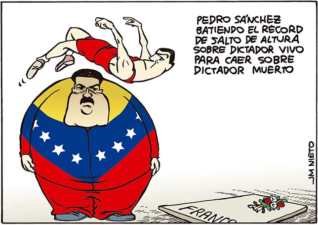 La caricatura que ABC de España le dedica a Pedro Sánchez y Maduro
