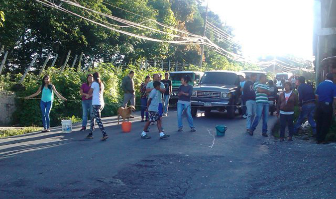 Vecinos de Boconó en Trujillo protestan por falta de agua #13Ago