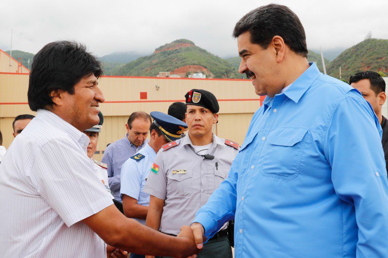 Morales visita a Maduro antes de ir a Nueva York para la Asamblea de la ONU