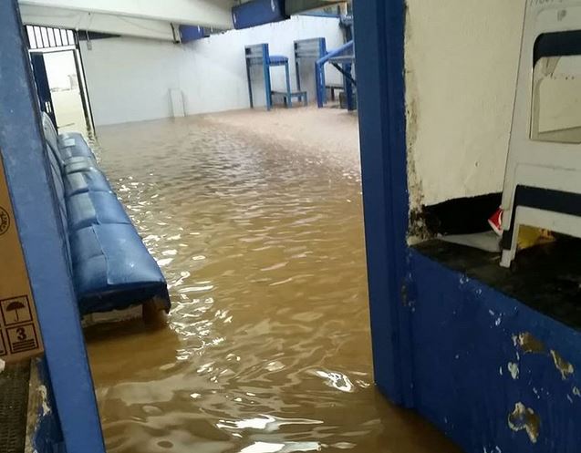 ¡Inundado! Ni el Estadio Universitario de la UCV se salvó de las lluvias este #22Oct (Video)