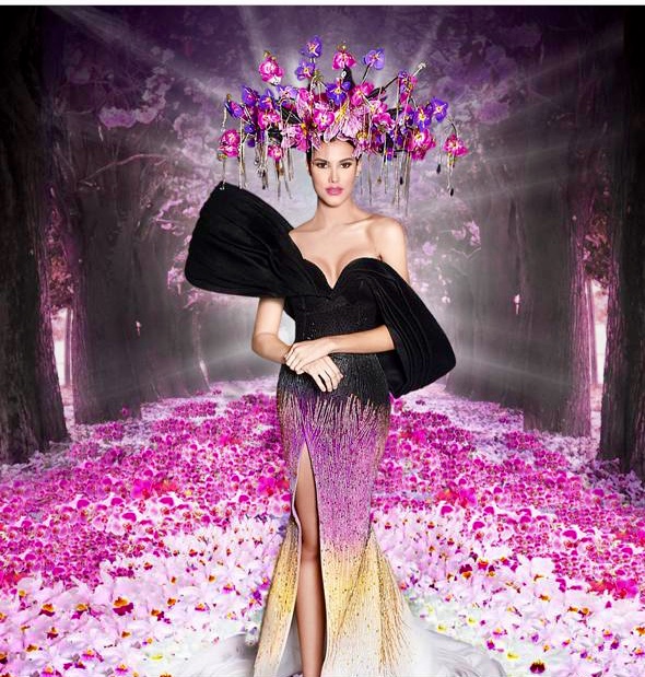 Una Orquídea diseñada por Alejandro Fajardo vestirá a Mariem Velazco en el Miss International