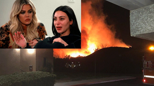 Kim Kardashian y Khloé devastadas por incendio que acabó con la mansión de Caitlyn Jenner