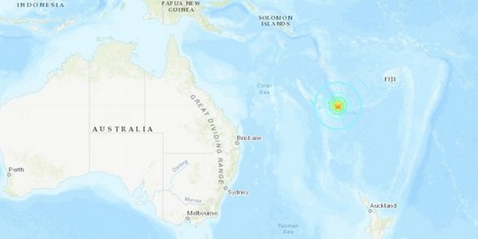 Evacuaciones en Nueva Caledonia tras fuerte sismo de magnitud 7.5