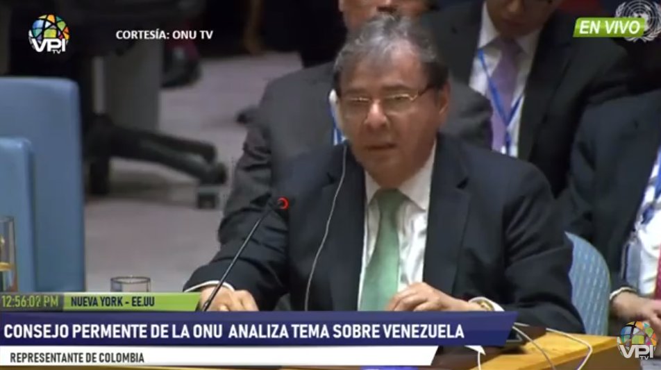 Carlos Holmes Trujillo en la ONU: Pedimos respaldar elecciones inmediatas y libres en Venezuela