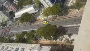 Lo que VTV jamás te mostrará: Es la avenida Bolívar desde arriba mientras hablaba Nicolás