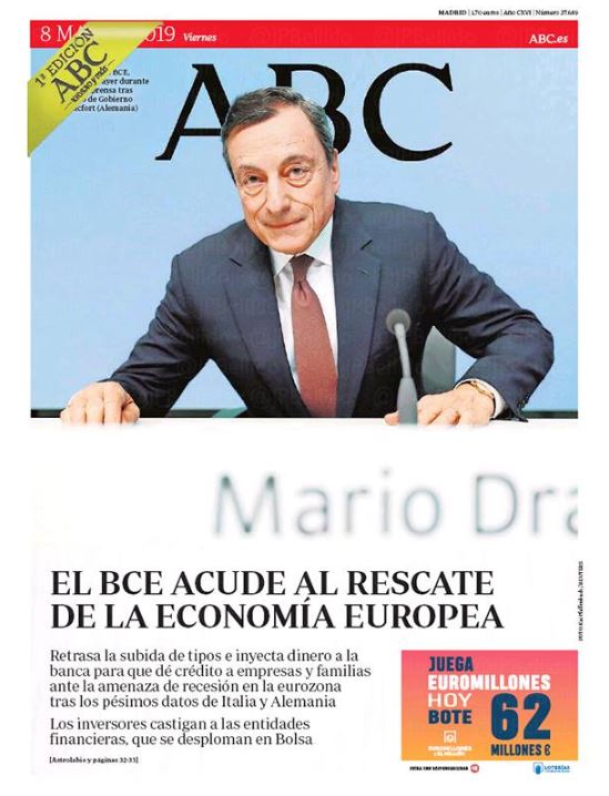 Portadas de la prensa internacional de este viernes 8 de marzo de 2019