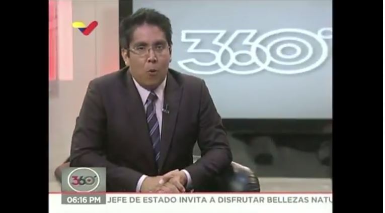 En Video: La insólita explicación del periodista complaciente de VTV sobre la llegada de Guaidó