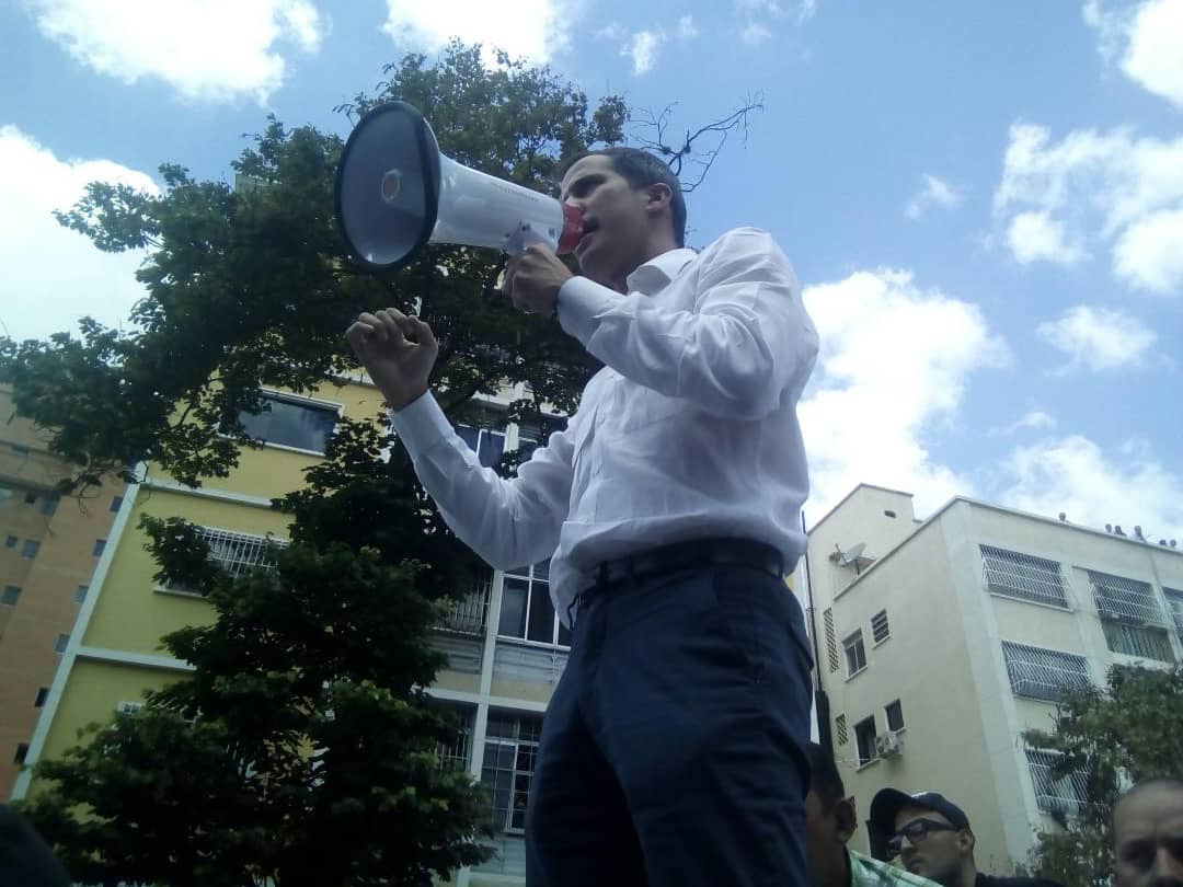 EN VIDEO: Las declaraciones de Juan Guaidó desde la Av. Victoria este #9Mar