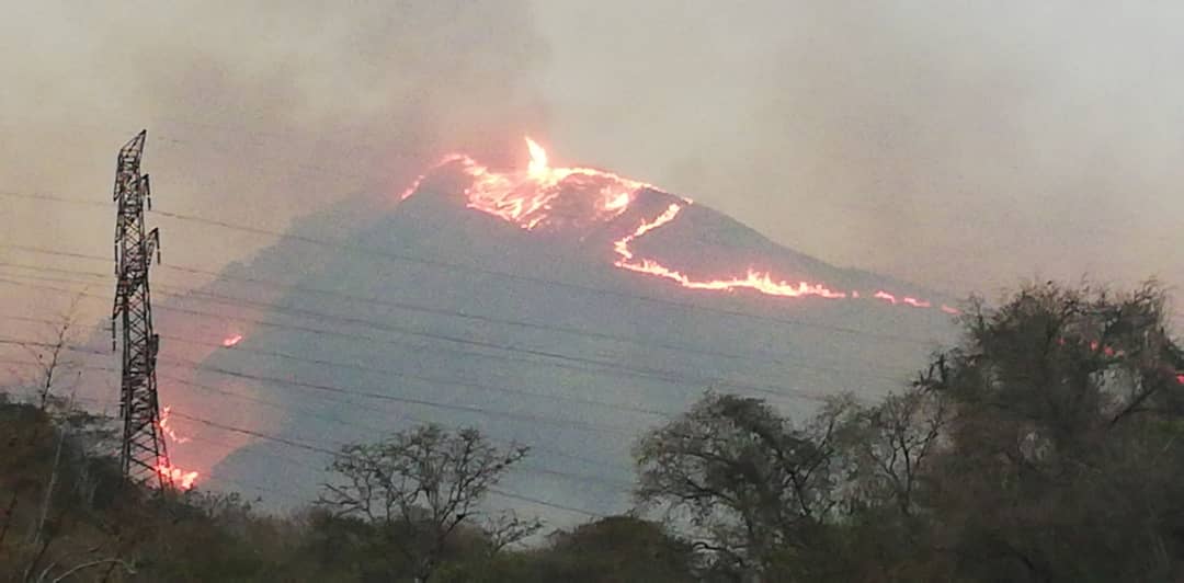 En Imágenes: Fuerte incendio azota cerro El Ávila este #18Mar