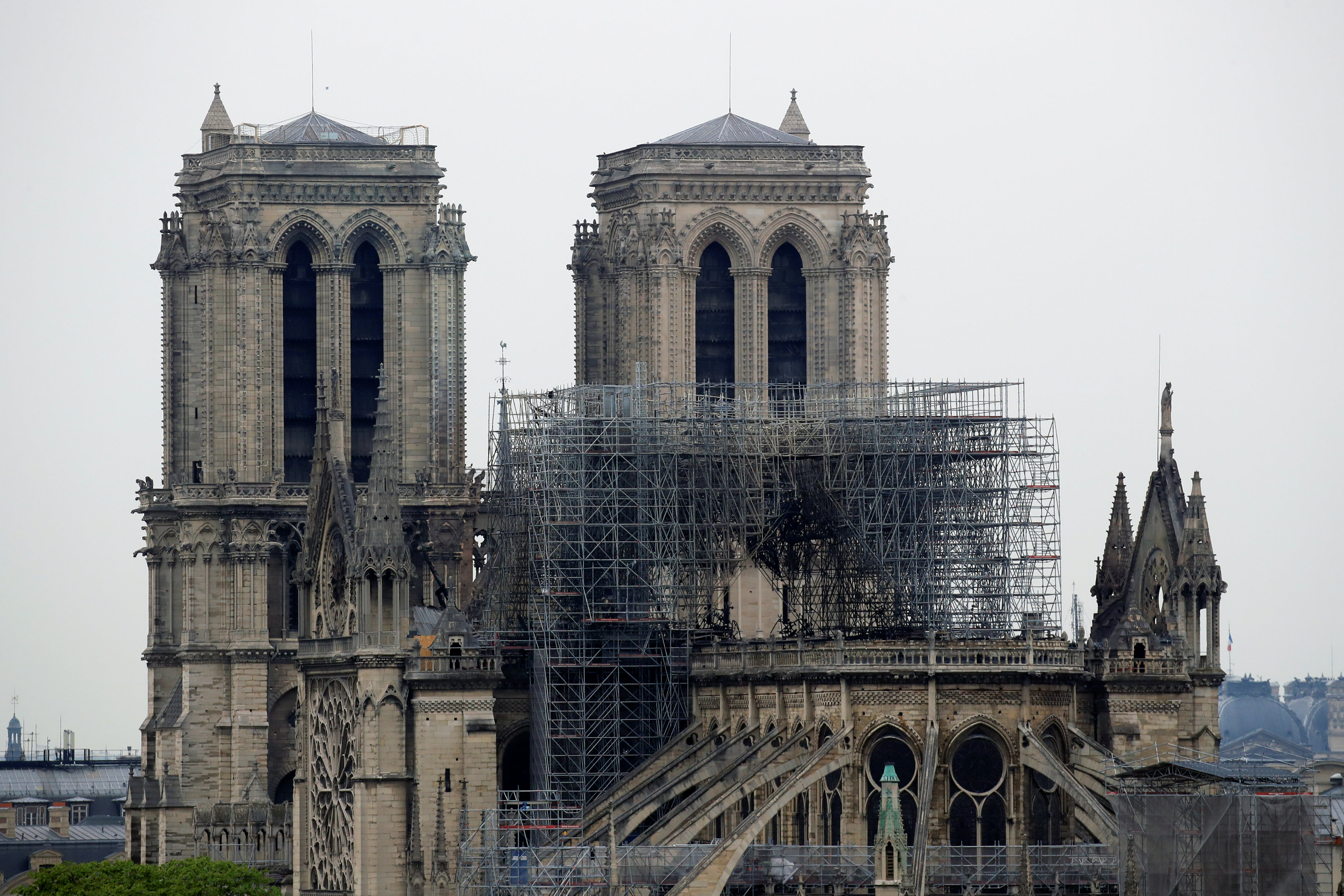 EN FOTOS: Así quedó la catedral de Notre Dame de París