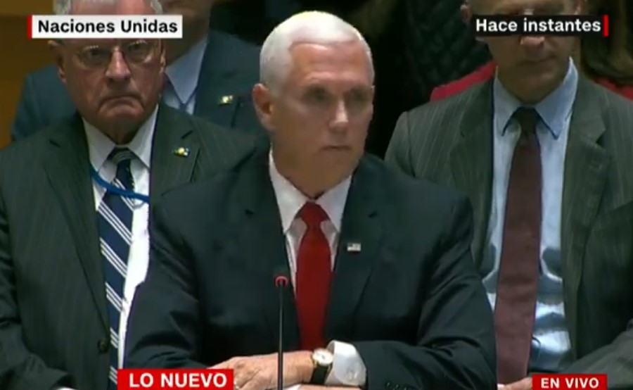 Mike Pence a Moncada: Con todo respeto, usted no debería estar aquí (Video)