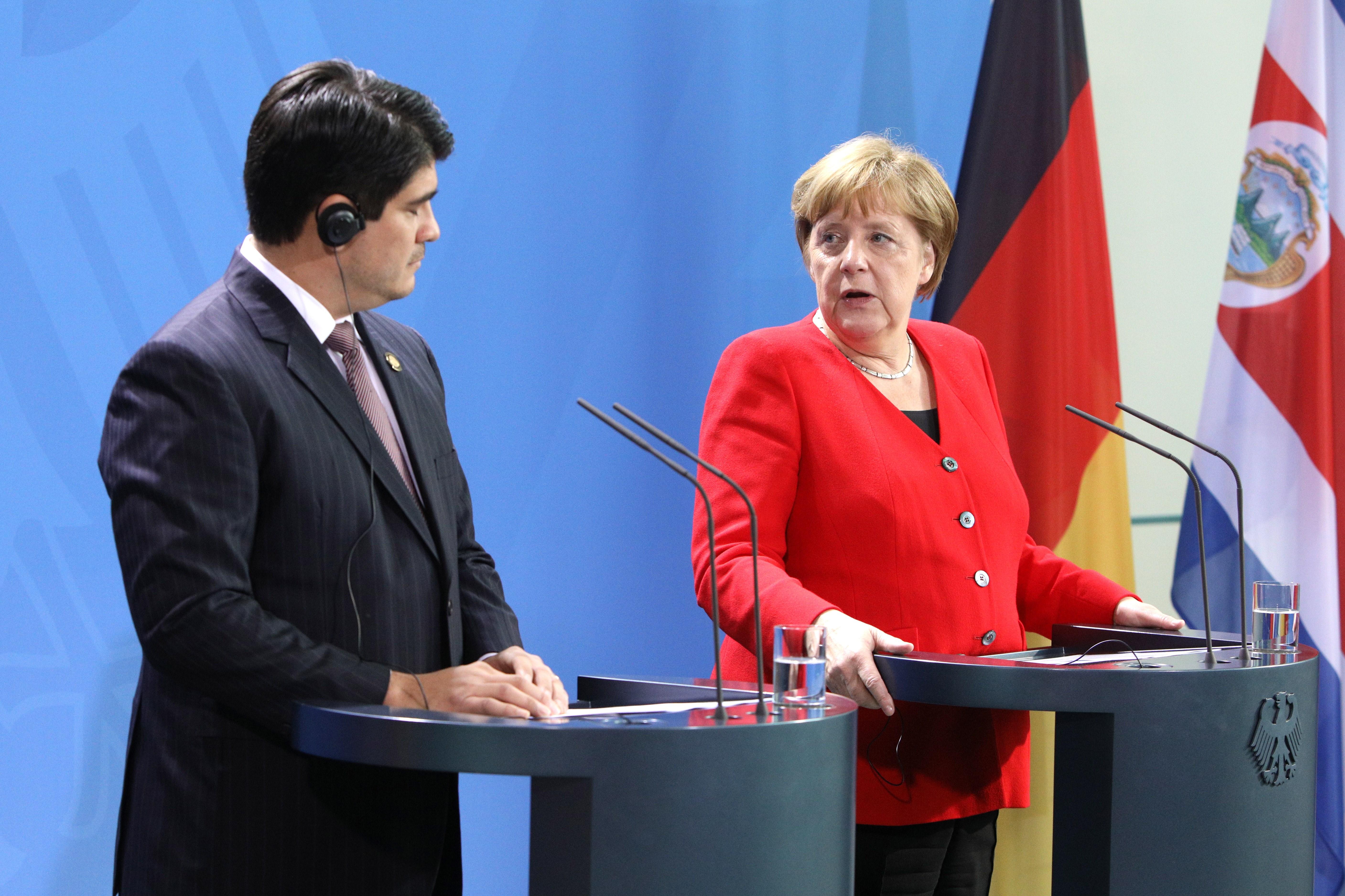 Merkel agradece a Costa Rica acogida de refugiados de Venezuela y Nicaragua