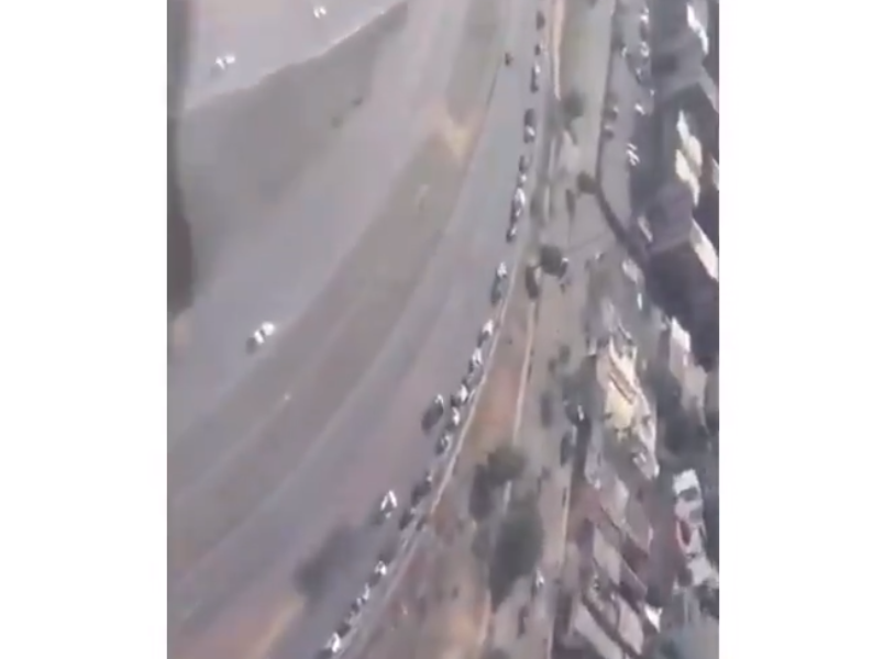 En Videos: Las MEGA colas en Bolívar por escasez de gasolina visibles desde las alturas #18May
