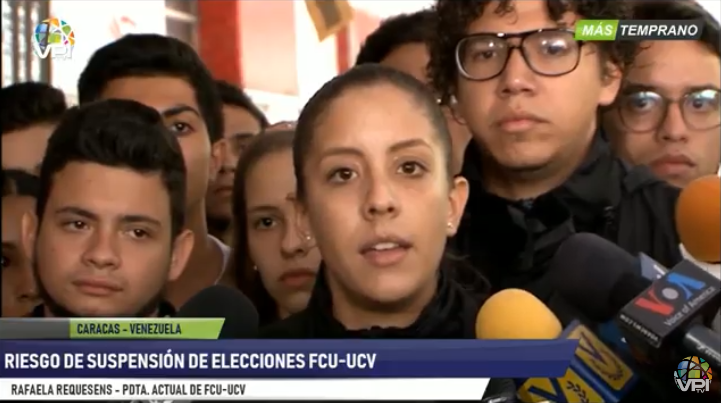 Estudiantes de la UCV denuncian riesgo de suspensión de elecciones FCU (VIDEO)