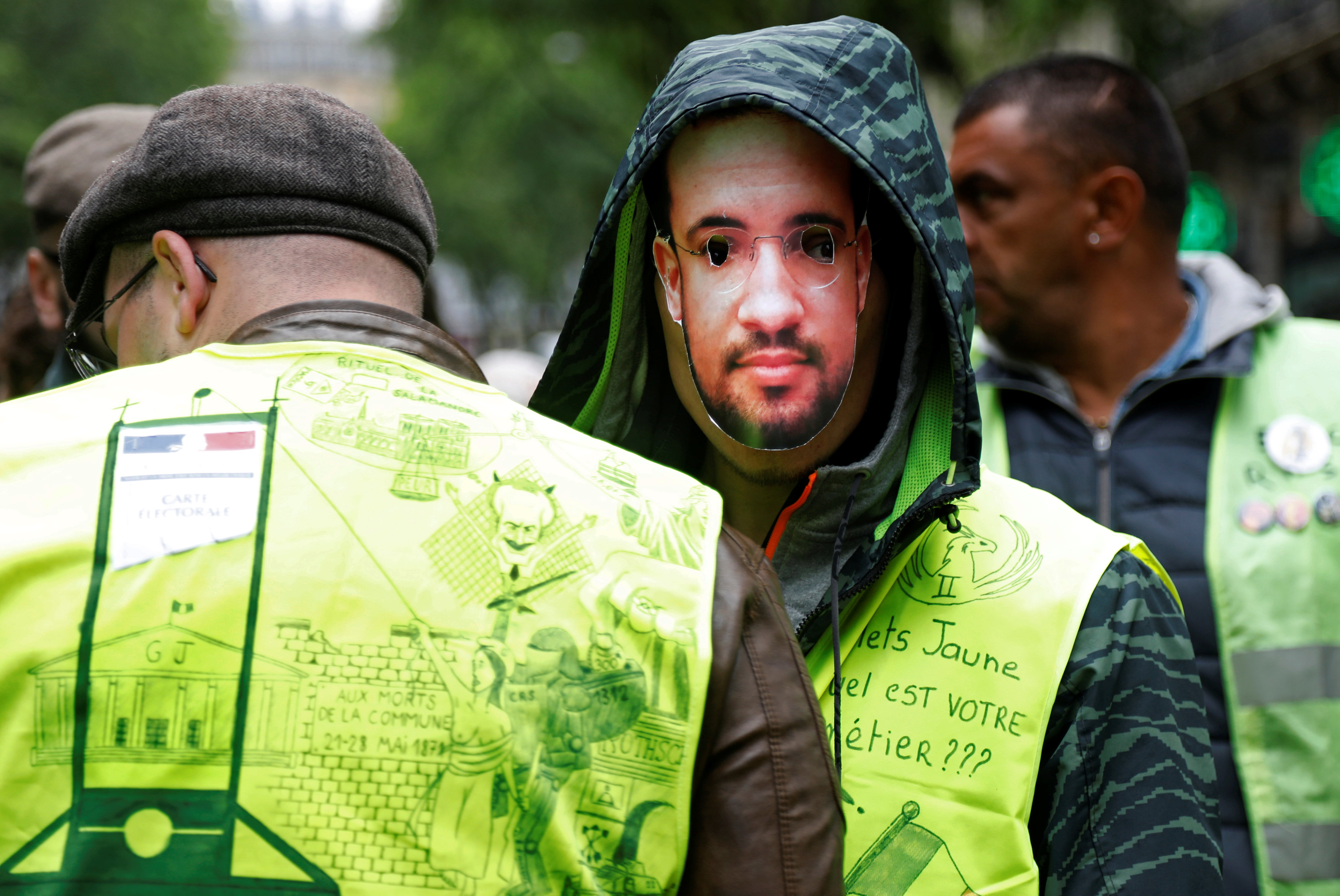 En París manifestaron los chalecos amarillos lesionados durante protestas