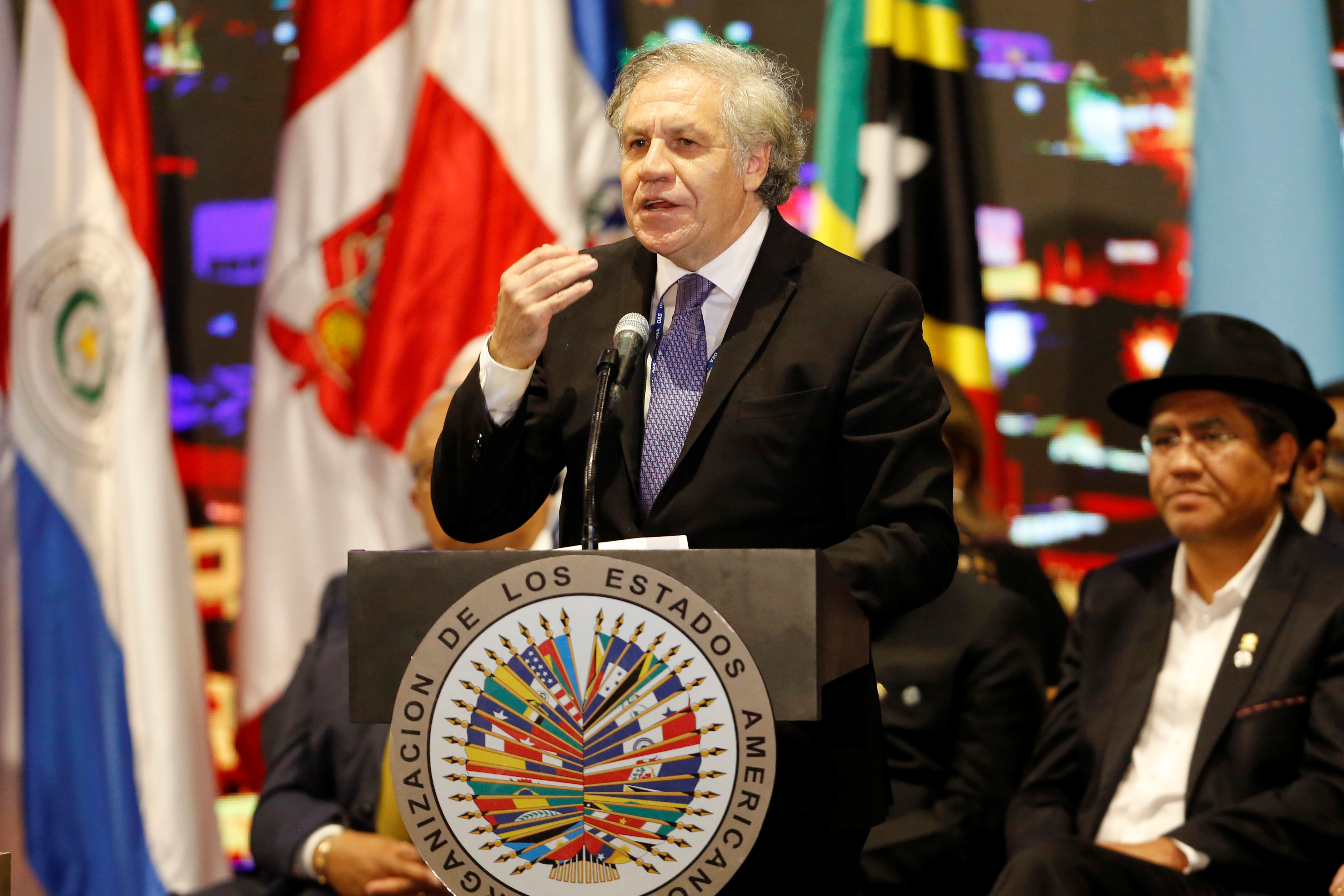 Almagro celebró apoyo a los pueblos de Venezuela y Nicaragua en la Asamblea de la OEA