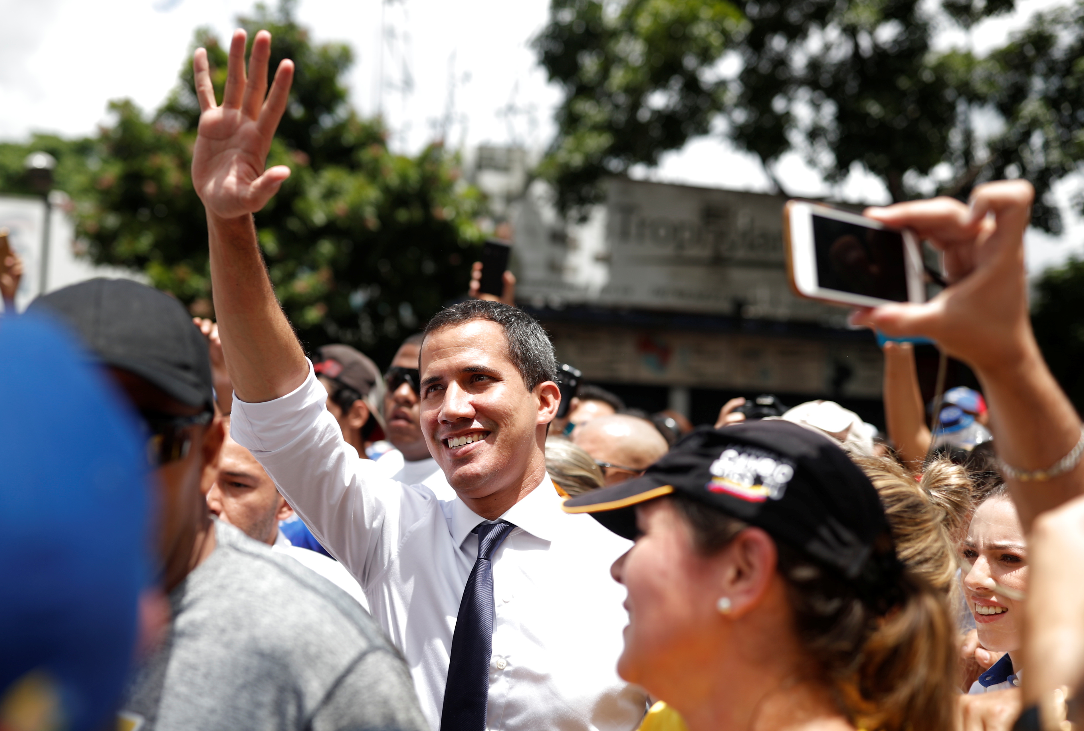 Así recibieron los venezolanos a Juan Guaidó en el Pnud #5Jul (VIDEO)