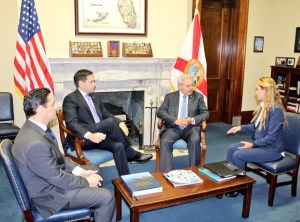 Lilian Tintori sostuvo encuentro con Carlos Vecchio y los senadores Rubio y Menéndez en EEUU (Fotos)