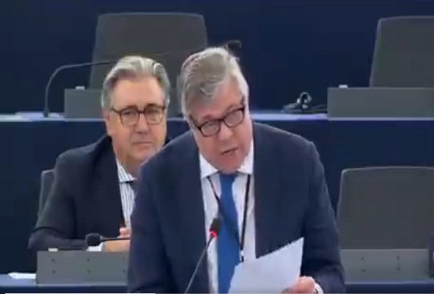 La primera intervención de Leopoldo López Gil en el Parlamento Europeo (VIDEO)