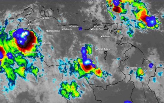 El estado del tiempo en Venezuela este martes #9Ago, según Inameh