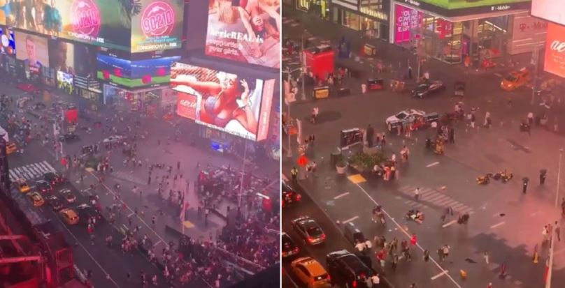 Turistas en Time Square viven con miedo tras los tiroteos en EEUU (VIDEO+PÁNICO TOTAL)