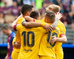 El tridente del Barça se deshizo del Eibar sin mucho esfuerzo