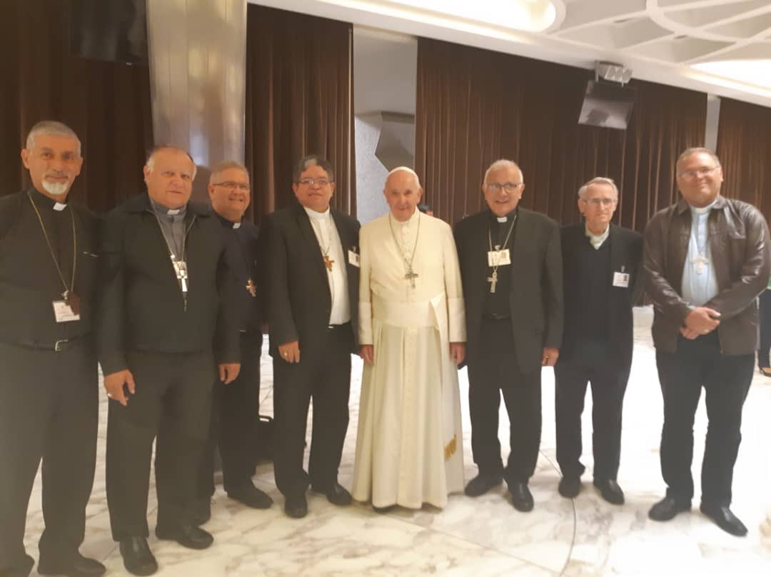 El papa Francisco se reunió con Padres Sinodales venezolanos (Foto)