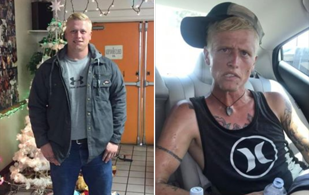 El terrible “antes y después” que publicó la madre de un adicto a la heroína y la metanfetamina