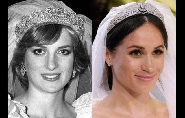 Meghan Markle y la Princesa Diana. Imagen compuesta. 