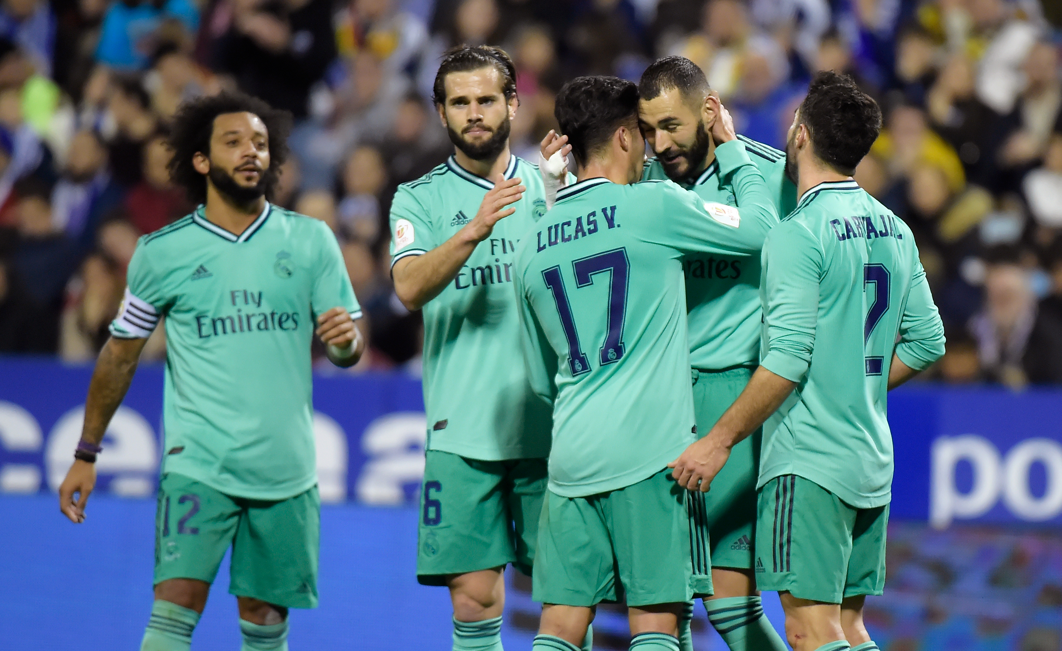 Real Madrid aplastó con goleada al Zaragoza para meterse en cuartos de Copa del Rey