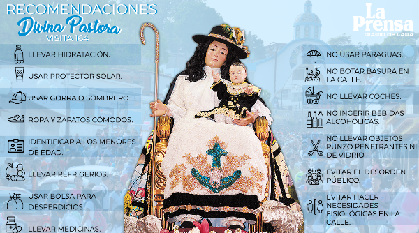 Recomendaciones para la procesión de la Divina Pastora este #14Ene