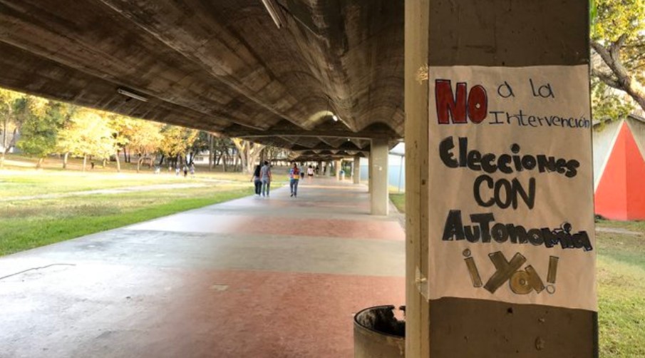 “¡Elecciones con autonomía ya!”: Así amanecen los pasillos de la UCV #5Feb (Fotos)