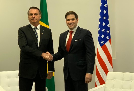 Marco Rubio se reunió con Jair Bolsonaro para hablar sobre Venezuela