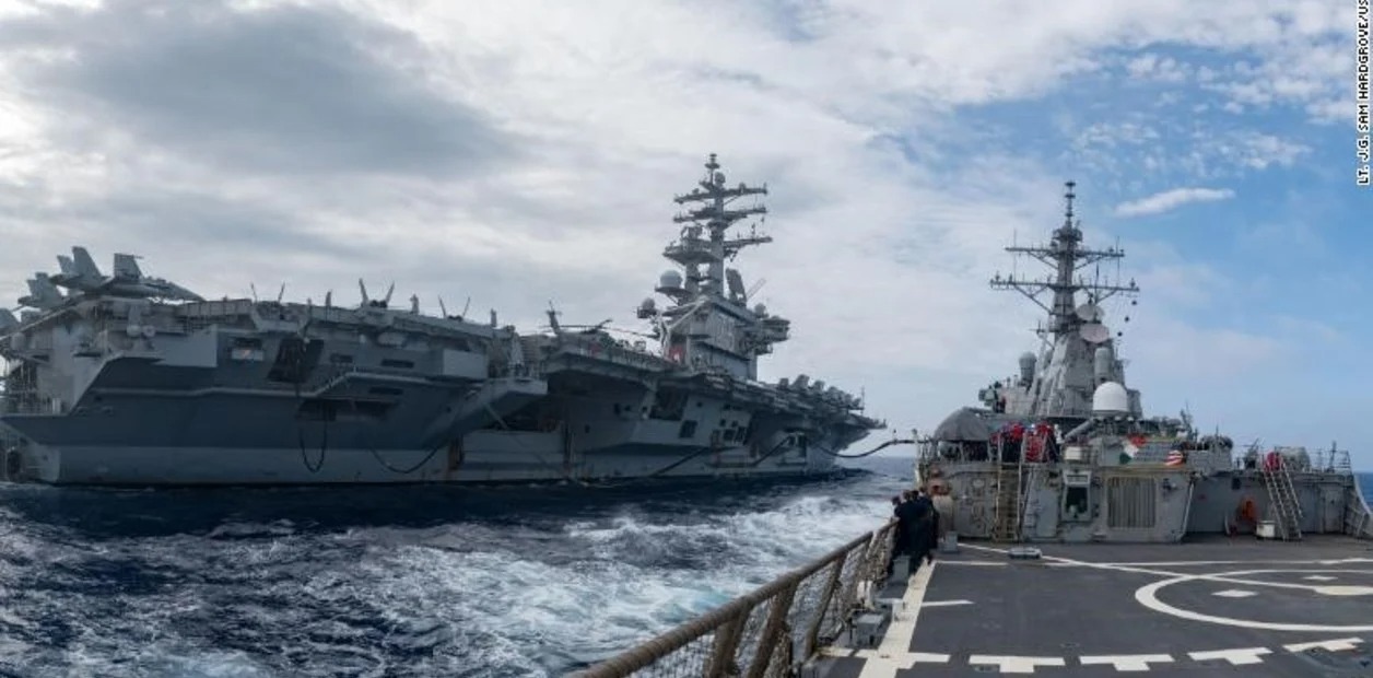 Alarma en China por la presencia de tres portaaviones de Estados Unidos en el Pacífico
