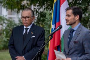 Embajada de Venezuela en Hungría rinde homenaje al Libertador y pide más presión para lograr el cese de la usurpación (FOTOS)